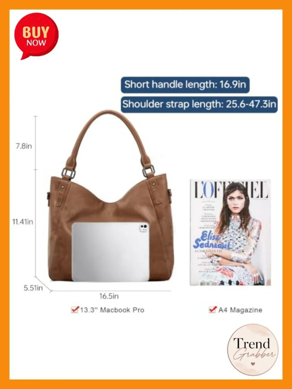2 Piece Work Hobo Tote Laptop Crossbody Bag with Clutch Wallet